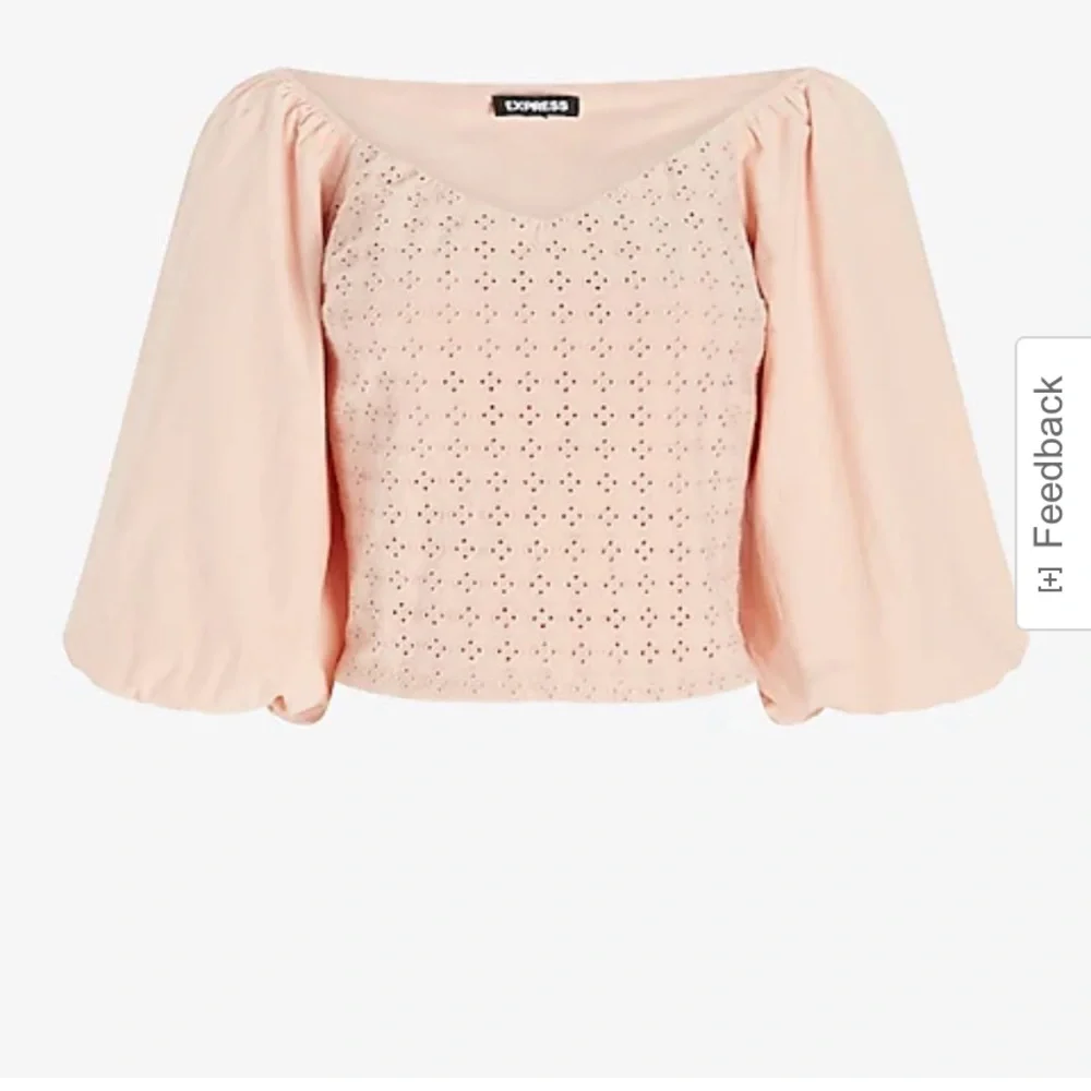 🦢 Express Eyelet Puff Sleeve Top 🦢 - Picture 4 of 10